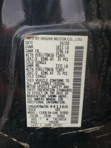 NISSAN FRONTIER C 2008 with VIN 1N6AD09W28C441166 - Photo from auction