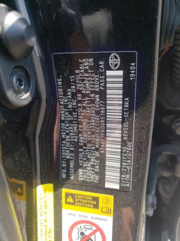 Photo 10 from auction – 2016 TOYOTA CAMRY LE with VIN 4T4BF1FK0GR518877