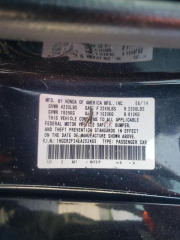 Photo 10 from auction – 2014 HONDA ACCORD LX with VIN 1HGCR2F34EA252465