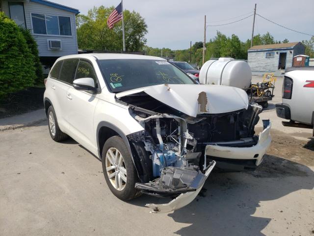 TOYOTA HIGHLANDER 2015 with VIN 5TDZKRFH9FS047620 - Photo from auction
