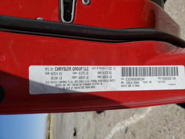 Photo 10 from auction – 2013 DODGE CHARGER SE with VIN 2C3CDXBG8DH601540