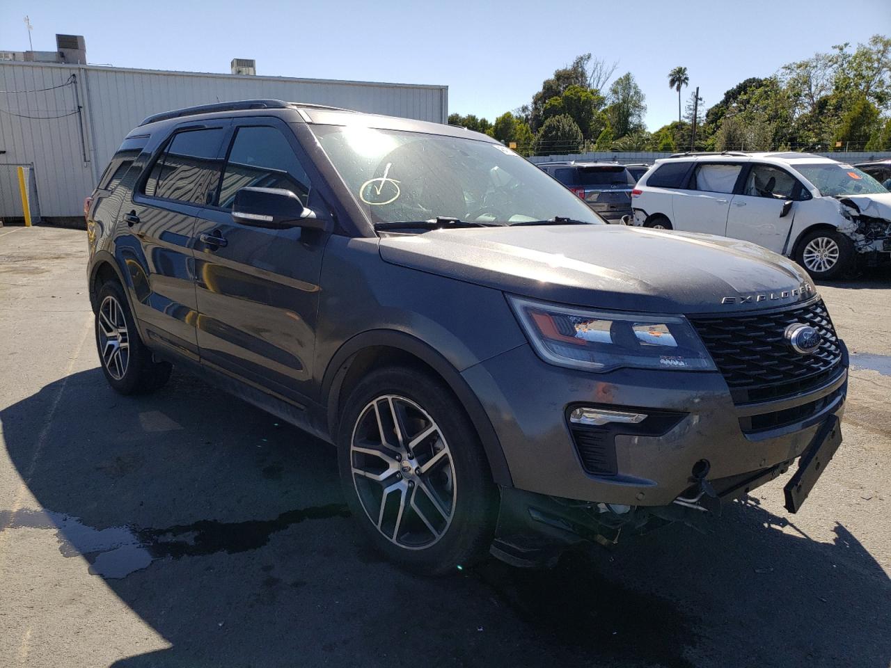 FORD EXPLORER S 2018 with VIN 1FM5K8GT9JGB80209 - Photo from auction