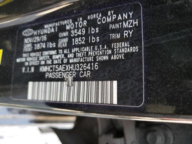 Photo 10 from auction – 2017 HYUNDAI ACCENT SE with VIN KMHCT5AEXHU326416