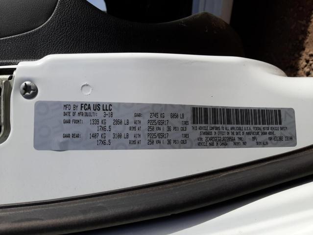 Photo 10 from auction – 2018 DODGE GRAND CARA with VIN 2C4RDGEG2JR220564