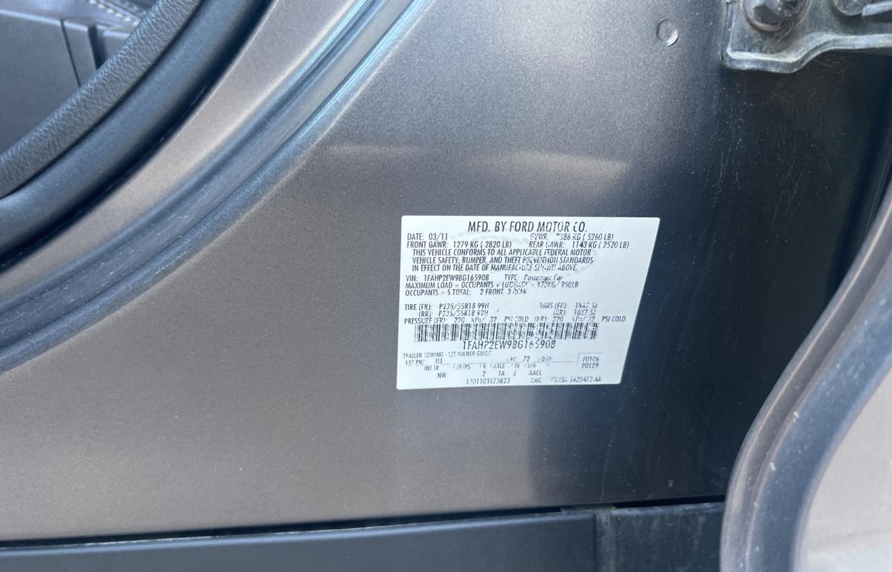 Photo 10 from auction – 2011 FORD TAURUS SEL with VIN 1FAHP2EW9BG165908