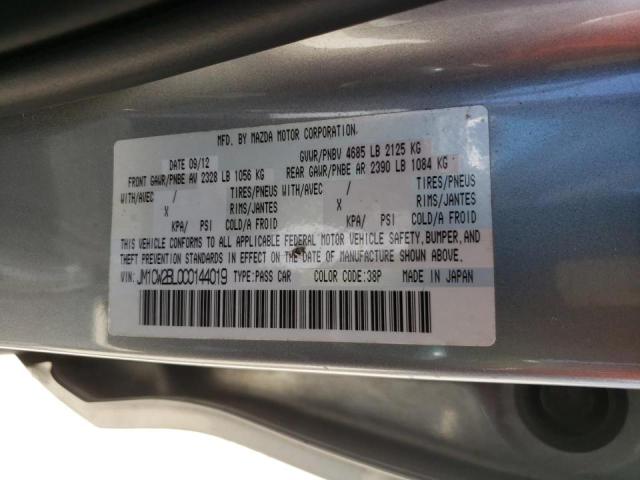 Photo 10 from auction – 2012 MAZDA 5 with VIN JM1CW2BL0C0144019