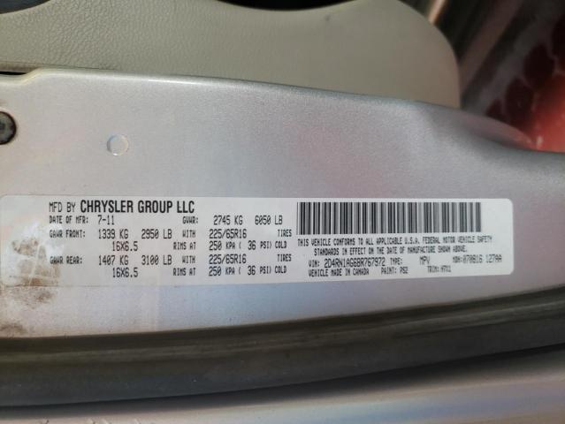 Photo 10 from auction – 2011 DODGE GRAND CARA with VIN 2D4RN1AG6BR767972