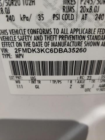 Photo 10 from auction – 2013 FORD EDGE LIMIT with VIN 2FMDK3KC6DBA35260
