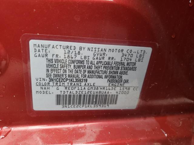 Photo 10 from auction – 2019 NISSAN VERSA NOTE with VIN 3N1CE2CP1KL359319