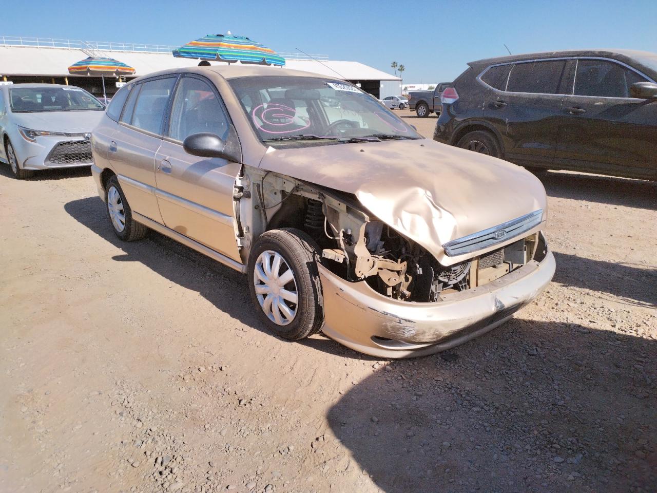 KIA RIO CINCO 2002 with VIN KNADC163226086263 - Photo from auction