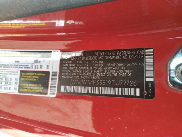 Photo 10 from auction – 2009 MINI COOPER with VIN WMWMF33519TU72726