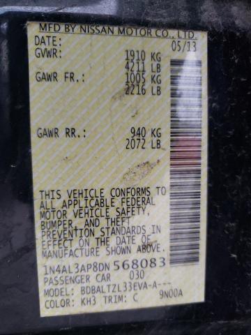 Photo 10 from auction – 2013 NISSAN ALTIMA 2.5 with VIN 1N4AL3AP8DN568083
