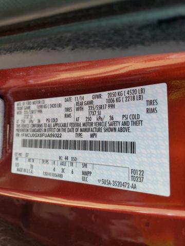 Photo 10 from auction – 2015 FORD ESCAPE SE with VIN 1FMCU0GX5FUA59322