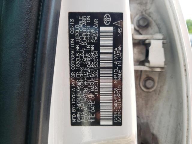 Photo 10 from auction – 2013 TOYOTA PRIUS C with VIN JTDKDTB38D1533784