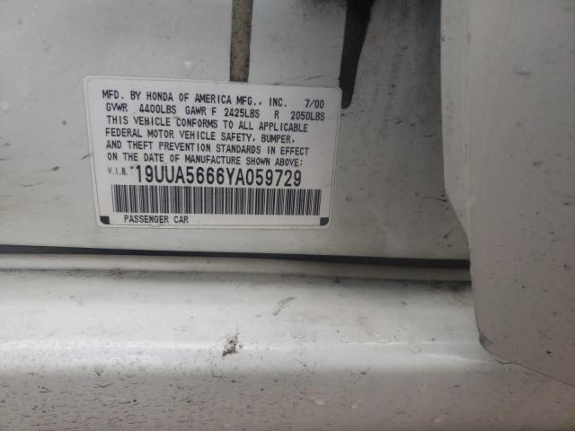 Photo 10 from auction – 2000 ACURA 3.2TL with VIN 19UUA5666YA059729