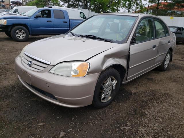 Photo 2 from auction – 2001 HONDA CIVIC LX with VIN 2HGES16511H573108