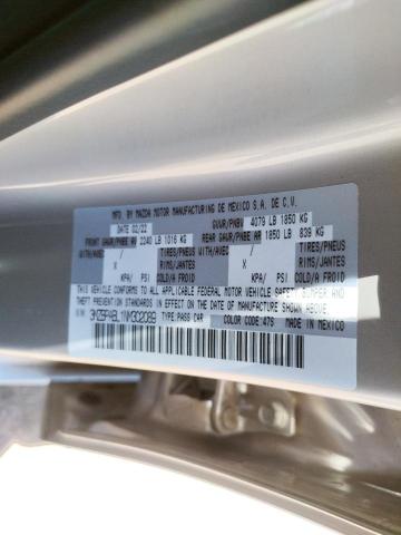 Photo 10 from auction – 2022 MAZDA 3 SELECT with VIN 3MZBPABL1NM302089