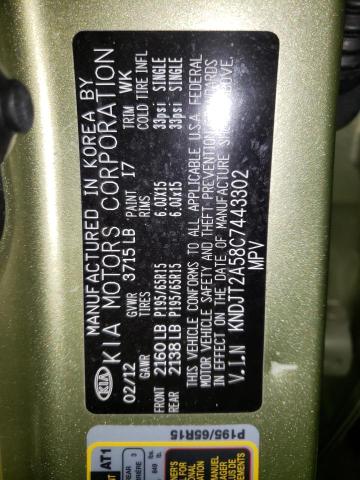 Photo 10 from auction – 2012 KIA SOUL with VIN KNDJT2A58C7443302