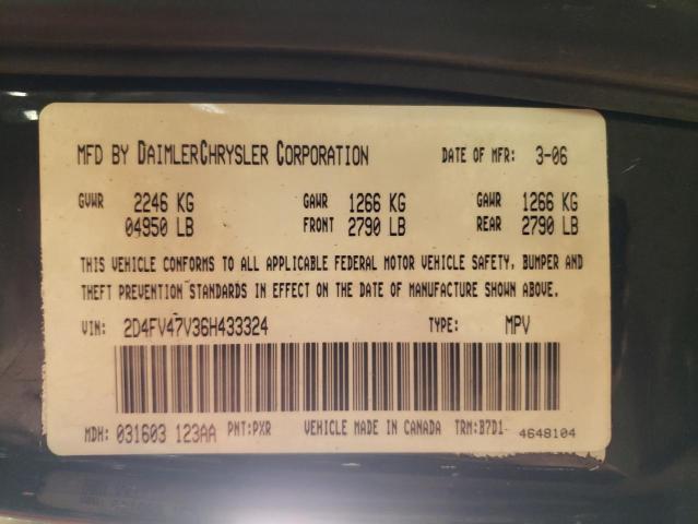 Photo 10 from auction – 2006 DODGE MAGNUM SXT with VIN 2D4FV47V36H433324