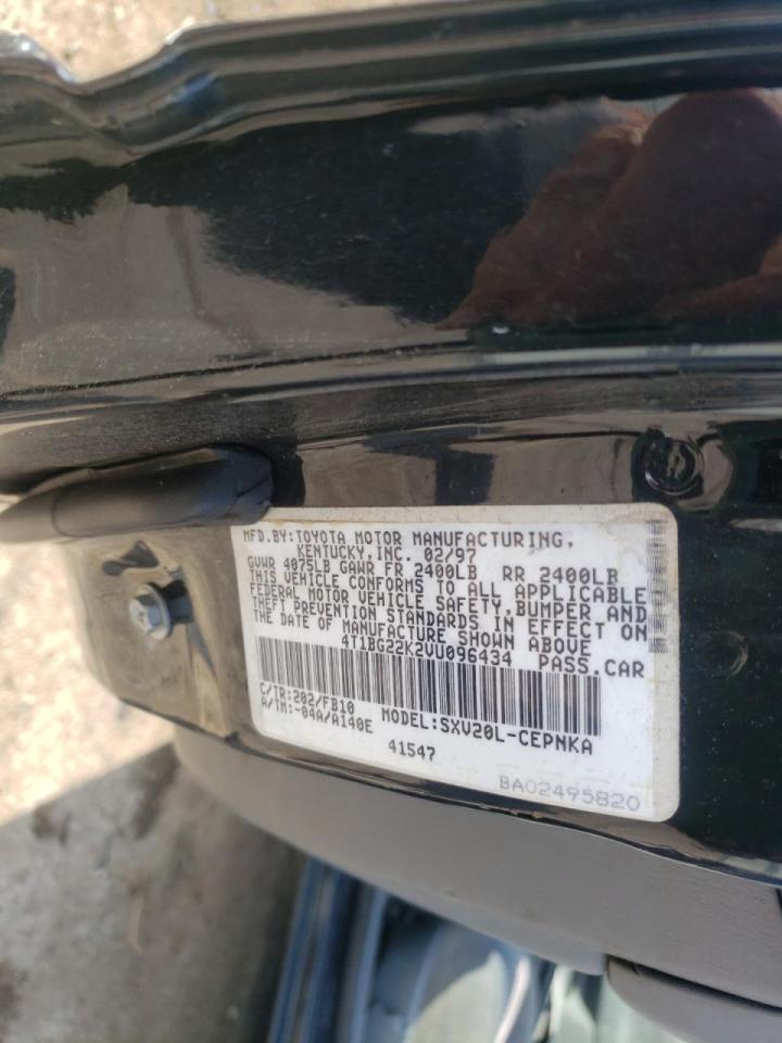 Photo 10 from auction – 1997 TOYOTA CAMRY CE with VIN 4T1BG22K2VU096434