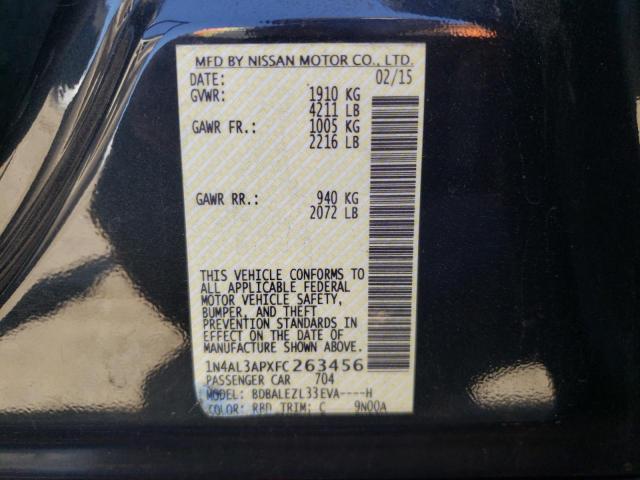 Photo 10 from auction – 2015 NISSAN ALTIMA 2.5 with VIN 1N4AL3APXFC263456