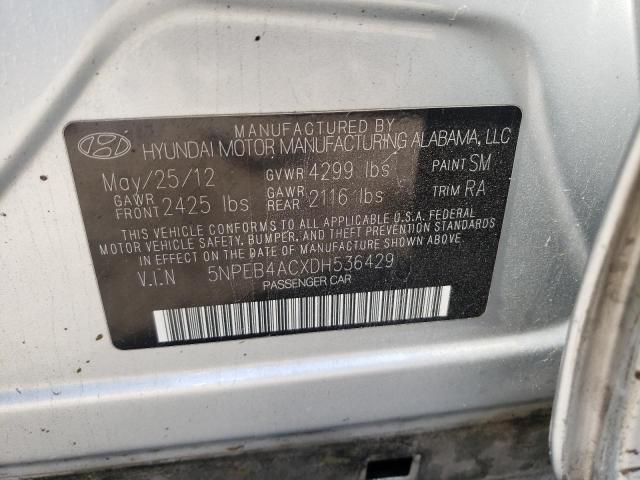 Photo 10 from auction – 2013 HYUNDAI SONATA GLS with VIN 5NPEB4ACXDH536429