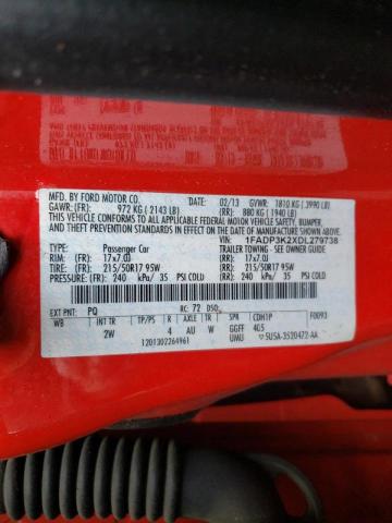 Photo 10 from auction – 2013 FORD FOCUS SE with VIN 1FADP3K2XDL279738