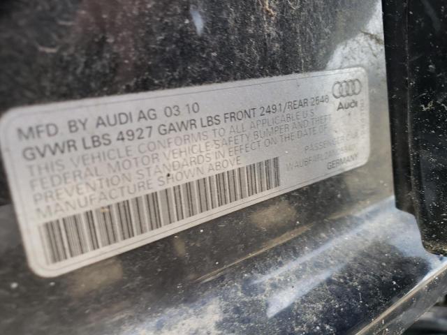 Photo 10 from auction – 2010 AUDI A4 PREMIUM with VIN WAUBFAFL2AN058420