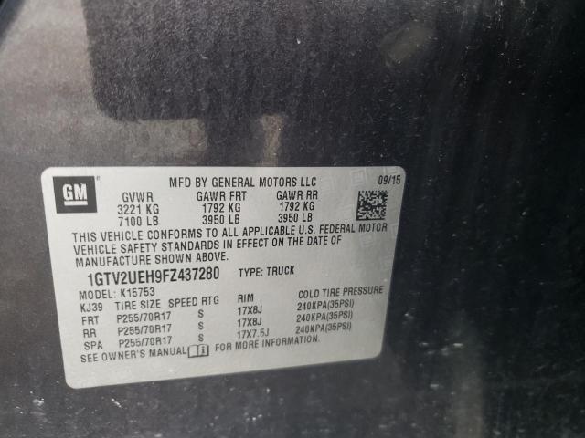 Photo 10 from auction – 2015 GMC SIERRA K15 with VIN 1GTV2UEH9FZ437280