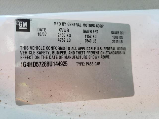 Photo 10 from auction – 2008 BUICK LUCERNE CX with VIN 1G4HD57288U144925