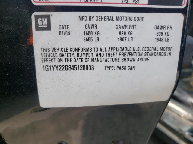 Photo 10 from auction – 2004 CHEVROLET CORVETTE with VIN 1G1YY22G845120003