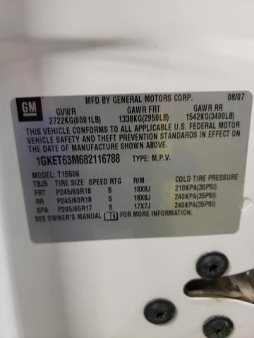 Photo 10 from auction – 2008 GMC ENVOY DENA with VIN 1GKET63M682116788