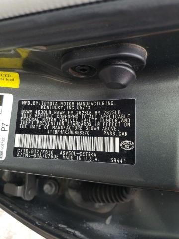 Photo 10 from auction – 2013 TOYOTA CAMRY L with VIN 4T1BF1FK3DU696370