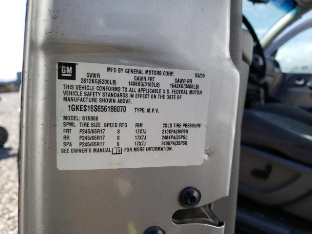 Photo 10 from auction – 2005 GMC ENVOY XL with VIN 1GKES16S656186070