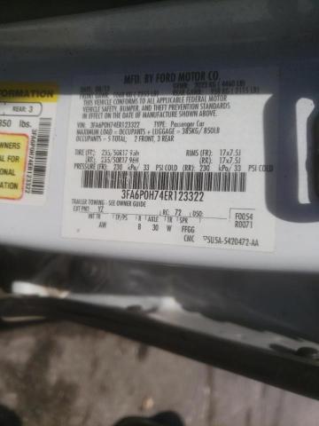 Photo 10 from auction – 2014 FORD FUSION SE with VIN 3FA6P0H74ER123322