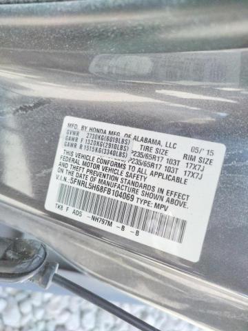 Photo 10 from auction – 2015 HONDA ODYSSEY EX with VIN 5FNRL5H68FB104069