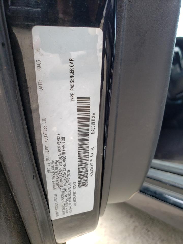 Photo 10 from auction – 2007 SUBARU LEGACY 2.5 with VIN 4S3BL616877204343