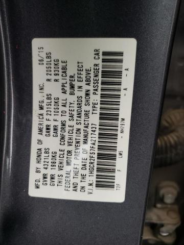 Photo 10 from auction – 2015 HONDA ACCORD SPO with VIN 1HGCR2F57FA217437