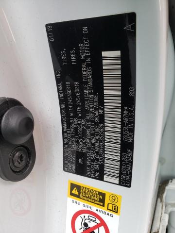 Photo 10 from auction – 2018 TOYOTA HIGHLANDER with VIN 5TDJZRFH9JS535838
