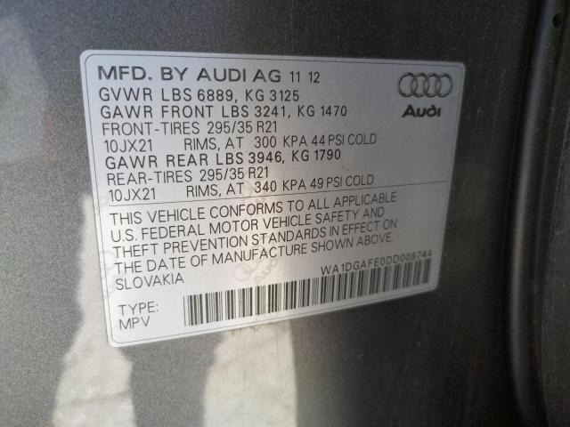 Photo 10 from auction – 2013 AUDI Q7 PRESTIG with VIN WA1DGAFE0DD008744