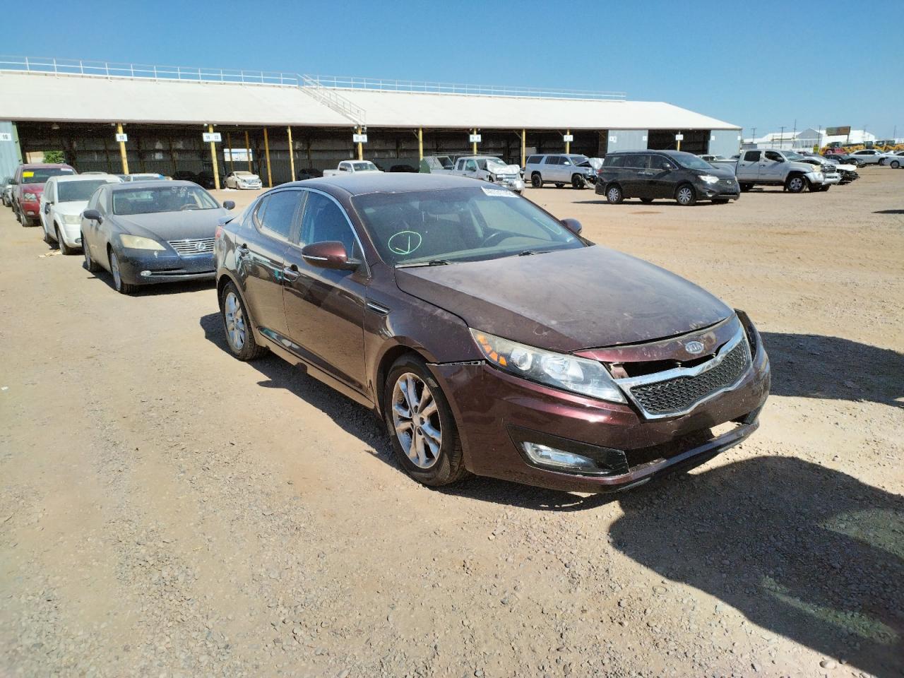 KIA OPTIMA EX 2012 with VIN 5XXGN4A76CG049693 - Photo from auction