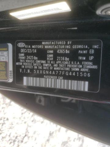 Photo 10 from auction – 2015 KIA OPTIMA EX with VIN 5XXGN4A77FG441506