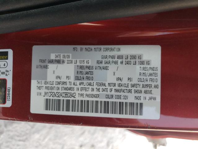 Photo 10 from auction – 2010 MAZDA 5 with VIN JM1CR2W32A0360842
