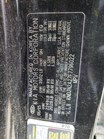 Photo 10 from auction – 2015 KIA SOUL with VIN KNDJN2A27F7796022