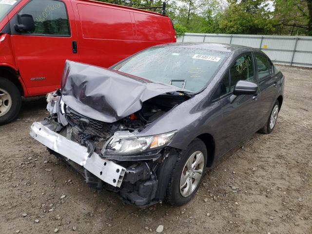 Photo 2 from auction – 2014 HONDA CIVIC LX with VIN 19XFB2F50EE257418