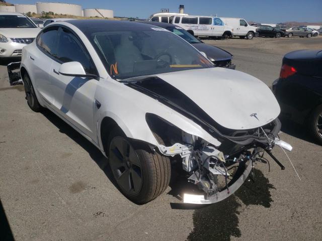 TESLA MODEL 3 2022 with VIN 5YJ3E1EB3NF184048 - Photo from auction