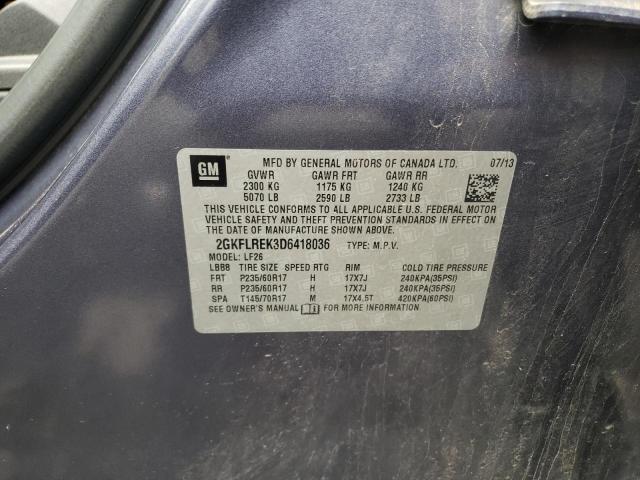 Photo 10 from auction – 2013 GMC TERRAIN SL with VIN 2GKFLREK3D6418036