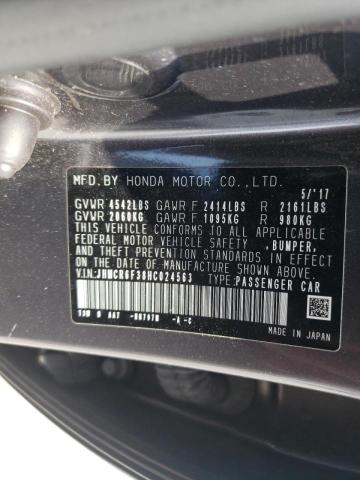 Photo 10 from auction – 2017 HONDA ACCORD HYB with VIN JHMCR6F38HC024563