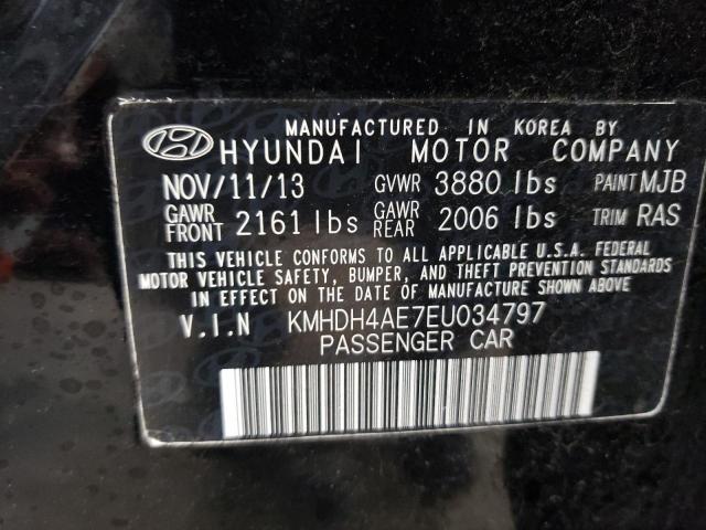 Photo 10 from auction – 2014 HYUNDAI ELANTRA SE with VIN KMHDH4AE7EU034797