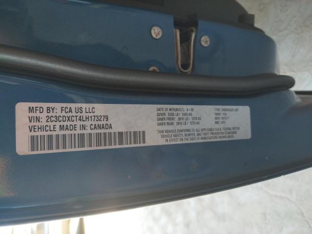Photo 10 from auction – 2020 DODGE CHARGER R/ with VIN 2C3CDXCT4LH173279